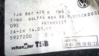 Volkswagen Golf IV (1998) Csomagtér burkolat, jobb 